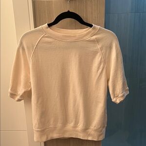 Everlane Cream Terry Short Sleeve. Washed but unworn. Size medium.